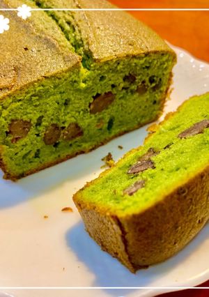 抹茶と甘納豆のパウンドケーキ-レシピのメイン写真