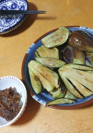 ナス焼き～焼き青唐辛子味噌を添えて～-レシピのメイン写真