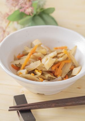 きんぴらごぼう【入院食⑱夕/温副菜】-レシピのメイン写真