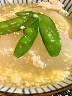 もちきび入りふろふき大根の鶏そぼろあん-レシピのメイン写真