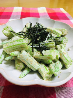 おくらのゴマドレでごま和え-レシピのメイン写真
