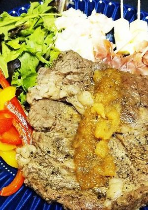 ☆失敗なし!牛ステーキ、ブルーノで焼く!-レシピのメイン写真