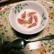苺ミルクならぬ無花果(いちじく)ミルク☺