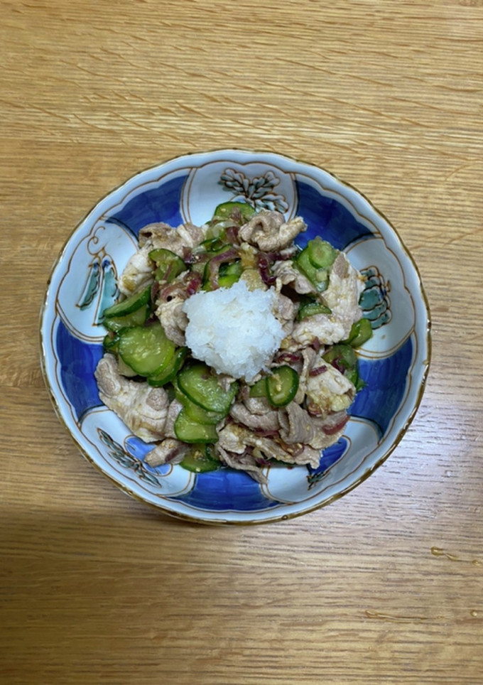 豚しゃぶ肉ときゅうりのさっぱり和え物-レシピのメイン写真