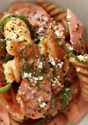 ナポリタン風お魚ソーセージのサラダパスタ-レシピのメイン写真