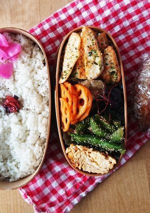 お弁当★サラダチキンでチーズピカタ★-レシピのメイン写真