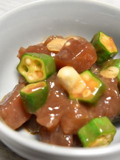マグロとオクラのにんにく漬け-レシピのメイン写真