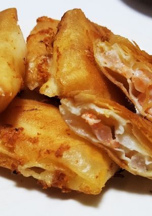 エビとチーズだけ！簡単で美味しい春巻き！-レシピのメイン写真