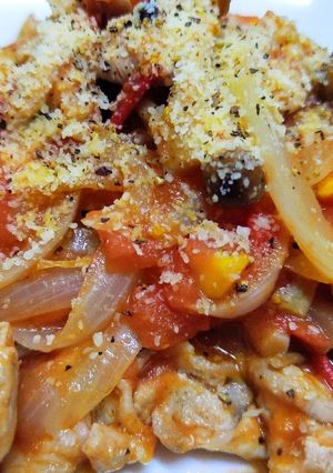 豚肉としめじのトマト煮-レシピのメイン写真