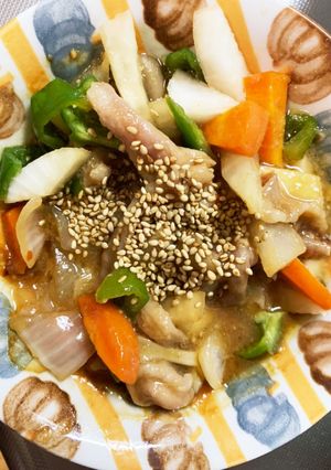 レンジ大根豚こまスタミナ旨味味青椒肉絲風-レシピのメイン写真