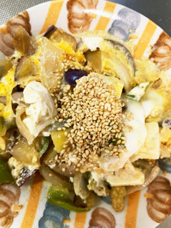 全てレンジ温野菜卵南蛮丼味チャンプル-レシピのメイン写真