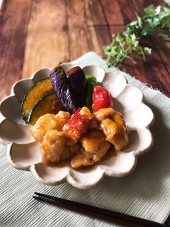 フライパンで簡単!鶏と夏野菜の南蛮炒め-レシピのメイン写真