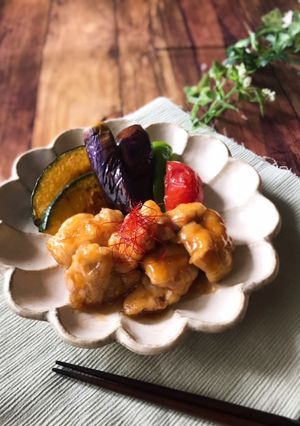 フライパンで簡単！鶏と夏野菜の南蛮炒め-レシピのメイン写真