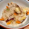 おかずに困った時に、サツマイモご飯。