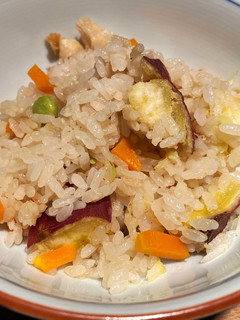 おかずに困った時に、サツマイモご飯。-レシピのメイン写真