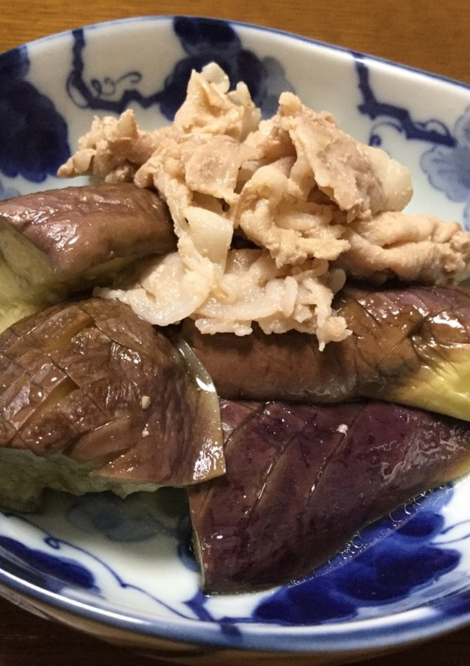 簡単ナスと豚肉の炊き合わせ-レシピのメイン写真