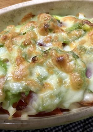 ゴーヤとトマトのオーブン焼き-レシピのメイン写真