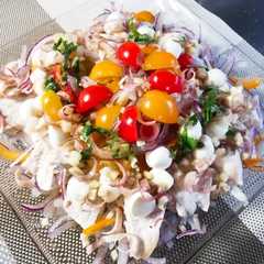 รูปของ 野菜モリモリカジキマグロのサラダ