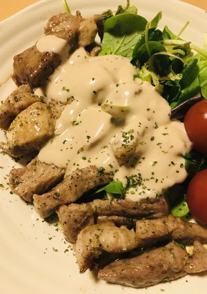 豚肩ロースステーキ●ヨーグルトソース-レシピのメイン写真