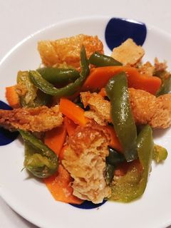 ピーマンと油揚げのおかか醤油炒め-レシピのメイン写真