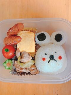 キャラ弁♡かわいい♡くまさんおにぎり-レシピのメイン写真