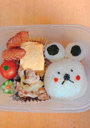 キャラ弁♡かわいい♡くまさんおにぎり-レシピのメイン写真