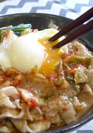 【冷や汁アレンジ】豚キムチ冷や汁-レシピのメイン写真