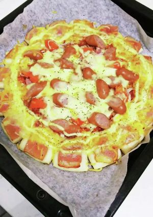 おうちで手作り♪香ばしベーコンエッジピザ-レシピのメイン写真