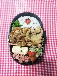 高校男子弁当♡焼き肉8/28-レシピのメイン写真
