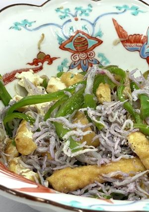 ピーマンのちりめん梅酢和え　ご飯のお供に-レシピのメイン写真