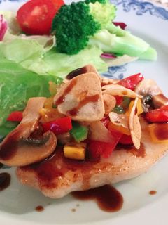 白身魚のソテー✿パプリカバルサミコソース-レシピのメイン写真