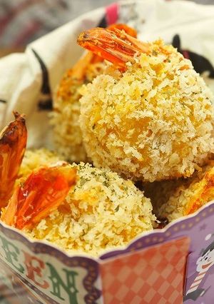 揚げない！エビのカボチャコロッケ-レシピのメイン写真
