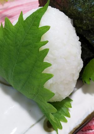 梅マヨ大葉おにぎり-レシピのメイン写真