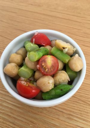 ひよこ豆とアスパラのサラダ-レシピのメイン写真