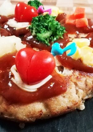 ハロウィンに❤楽ちん成形無しハンバーグ-レシピのメイン写真