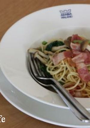 ☆ベーコンしめじ小松菜のスパゲティー☆-レシピのメイン写真