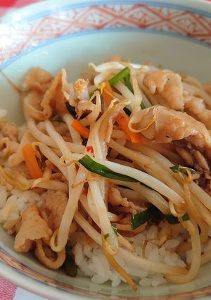 包丁いらず！スタミナ！簡単！豚焼き肉丼！-レシピのメイン写真