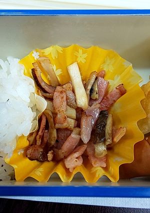 お弁当にあと一品！ベーコンエリンギ炒め-レシピのメイン写真