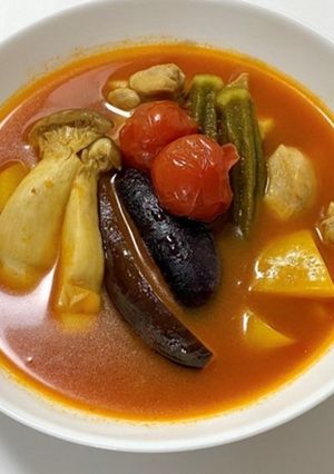 彩りトマトカレースープ-レシピのメイン写真