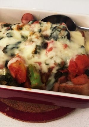 食パンでピザ-レシピのメイン写真