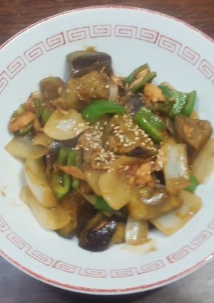 パパッと夕食。ナスのツナオイル炒め-レシピのメイン写真