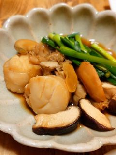 ホタテの煮物-レシピのメイン写真