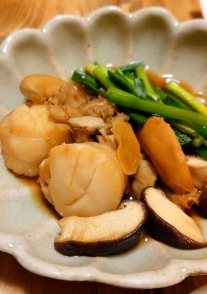 ホタテの煮物-レシピのメイン写真