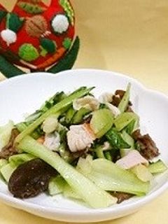 チンゲンサイときくらげの炒め物-レシピのメイン写真