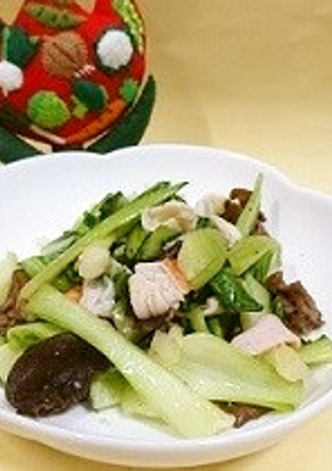 チンゲンサイときくらげの炒め物-レシピのメイン写真
