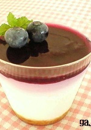 ヨーグルトで♪ブルーベリーチーズケーキ-レシピのメイン写真