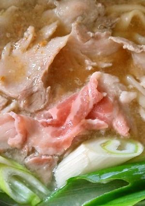 イノシシ肉の味噌煮込みうどん☆-レシピのメイン写真