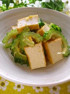 ゴーヤと厚揚げの生姜炒め-レシピのメイン写真