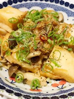 厚揚げときのこのバタぽん炒め-レシピのメイン写真