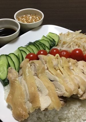 レンチン☆海南鶏飯　3種ダレ-レシピのメイン写真